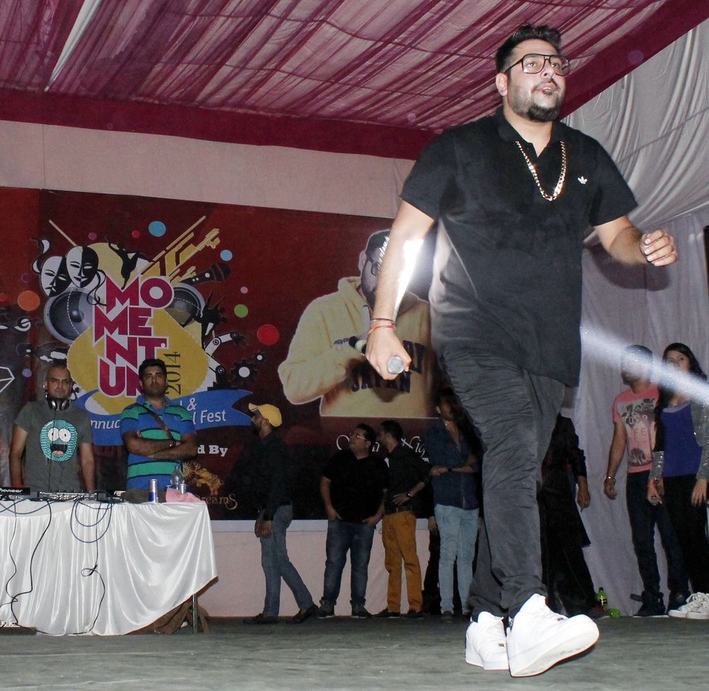 Badshah performing at Momentum